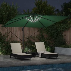 Parasol Vert 286 x 284 x 270 cm Aluminium et polyester 523445523445