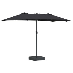 Parasol de jardin Noir 385 x 209 x 244 cm Polyester 523447523447