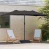 Parasol de jardin Noir 385 x 209 x 244 cm Polyester 523447523447