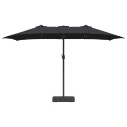 Parasol de jardin Noir 385 x 209 x 244 cm Polyester 523447523447