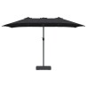 Parasol de jardin Noir 385 x 209 x 244 cm Polyester 523447523447