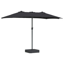 Parasol de jardin Noir 385 x 209 x 244 cm Polyester 523447523447
