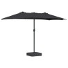 Parasol de jardin Noir 385 x 209 x 244 cm Polyester 523447523447