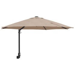 Parasol de jardin Taupe 248 x 248 x 148 cm Polyester et Acier 523450523450