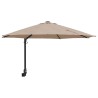 Parasol de jardin Taupe 248 x 248 x 148 cm Polyester et Acier 523450523450