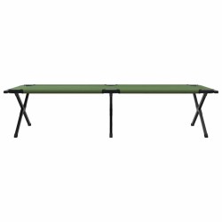 Lit de camping pliant Vert 210 x 80 x 46 cm Tissu Oxford 523453523453