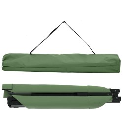 Lit de camping pliant 2 pcs Vert 210 x 80 x 46 cm Tissu Oxford 523459523459