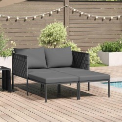 Transat Anthracite 153 x 115 x 69.5 cm Acier enduit de poudre 523468523468