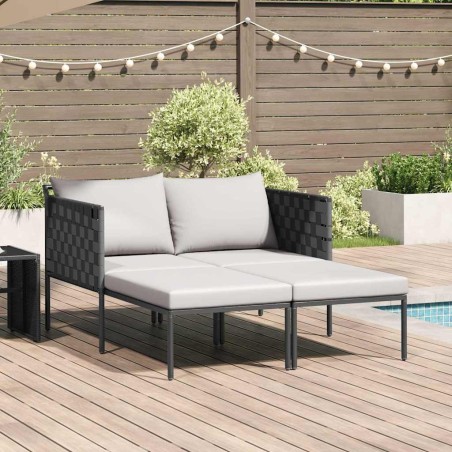 Transat Anthracite 153 x 115 x 69.5 cm Acier enduit de poudre 523469523469