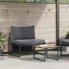 Ensemble de canapé de jardin 2 pcs Anthracite Acier 523487523487