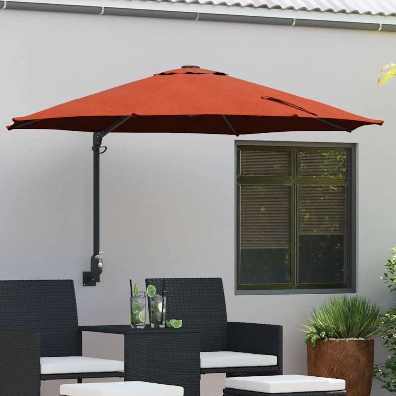 Parasol de jardin Terre cuite 248 x 248 x 148 cm 523490523490