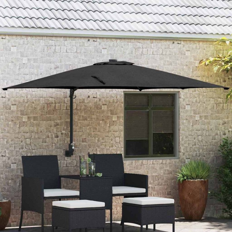Parasol de jardin Noir 248,5 x 247,5 x 160 cm 523491523491