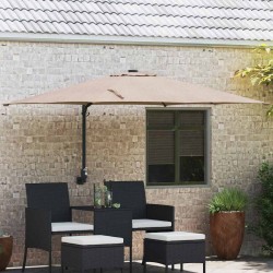 Parasol de jardin Taupe 248,5 x 247,5 x 160 cm 523494523494