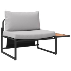 Ensemble de canapé de jardin 2 pcs Gris clair Acier 523495523495