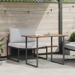 Mobilier de Patio en Acier 2 pcs Gris clair Acier 523501523501