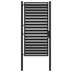 Portail de jardin verrouillable noir 100x180 cm aluminium 523502523502