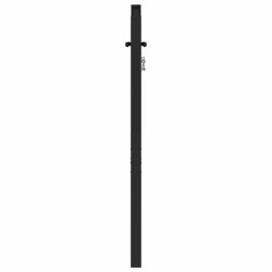 Portail de jardin verrouillable noir 100x100 cm aluminium 523506523506