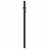 Portail de jardin verrouillable noir 100x100 cm aluminium 523506523506