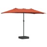 Parasol de jardin Terre cuite 385 x 209 x 244 cm Polyester 523508523508
