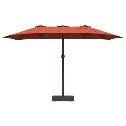 Parasol de jardin Terre cuite 385 x 209 x 244 cm Polyester 523508523508