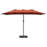 Parasol de jardin Terre cuite 385 x 209 x 244 cm Polyester 523508523508