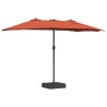 Parasol de jardin Terre cuite 385 x 209 x 244 cm Polyester 523508523508