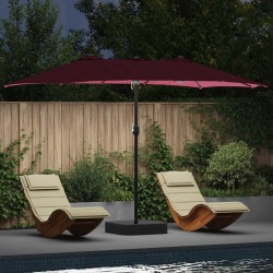 Parasol de jardin Bordeaux 385 x 209 x 244 cm Polyester 523509523509