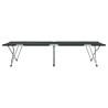 Lit de camping pliant Noir 194 x 62,5 x 42,5 cm Oxford et acier 523511523511
