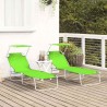 Transat 2 pcs Vert 58 x 188 x 77cm Polyester 523512523512