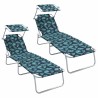 Transat 2 pcs Vert 58 x 188 x 77cm Polyester 523514523514