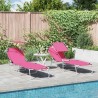 Transat 2 pcs Rose 58 x 188 x 77cm Polyester 523515523515