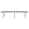 Lit de camping pliant Gris 194 x 62,5 x 42,5 cm Oxford et acier 523519523519
