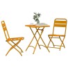 Ensemble bistrot 3 pcs Moutarde Acier 523532523532