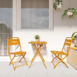 Ensemble bistrot 3 pcs Moutarde Acier 523532523532