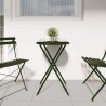 Table bistrot Vert foncé Ø 50 x 71 cm Acier revêtu de poudre 523535523535