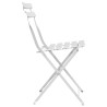 Chaise de jardin pliante 2 pcs Blanc 42 x 46 x 82cm Métal 523539523539