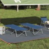 Lit de camping pliant 2 pcs Bleu 194 x 62,5 x 42,5 cm 523541523541