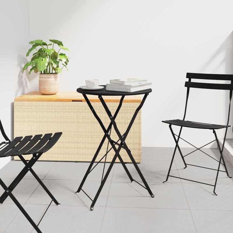 Table bistrot Anthracite Ø 50 x 71 cm Acier revêtu de poudre 523543523543