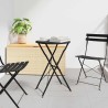 Table bistrot Anthracite Ø 50 x 71 cm Acier revêtu de poudre 523543523543