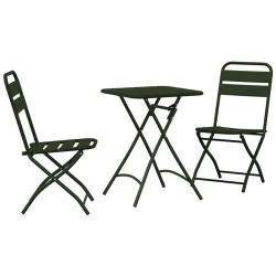 Ensemble bistrot 3 pcs Vert Acier 523546523546