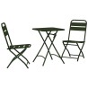 Ensemble bistrot 3 pcs Vert Acier 523546523546