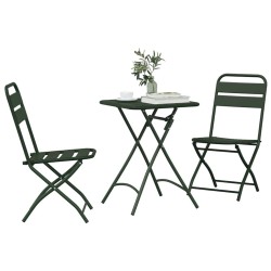 Ensemble bistrot 3 pcs Vert Acier 523546523546