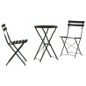 Ensemble bistro pliant 3 pcs Foret Acier 523548523548