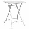 Table bistrot Blanc 55 x 55 x 72,5 cm Acier revêtu de poudre 523549523549