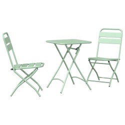Ensemble bistrot 3 pcs Vert Acier 523553523553