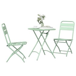 Ensemble bistrot 3 pcs Vert Acier 523553523553