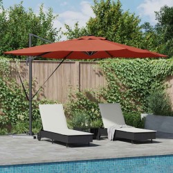 Parasol Terre cuite 286 x 284 x 270 cm Aluminium et polyester 523558523558