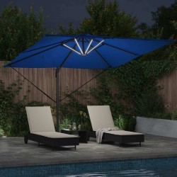 Parasol Bleu azure 286 x 284 x 270 cm Aluminium et polyester 523560523560