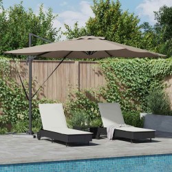 Parasol Taupe 286 x 284 x 270 cm Aluminium et polyester 523566523566