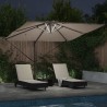 Parasol Taupe 286 x 284 x 270 cm Aluminium et polyester 523566523566